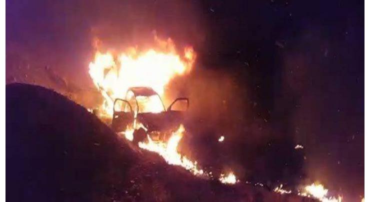 13 people burnt to death in Killa Saifullah passenger bus-pickup collision
