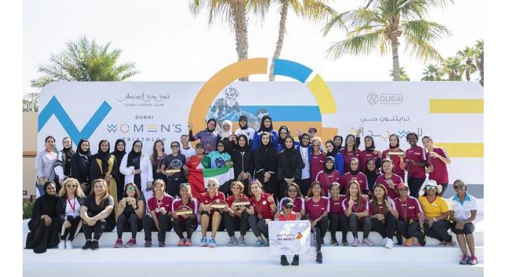 Minister Hessa Buhumaid crowns winners of Dubai Women’s Triathlon