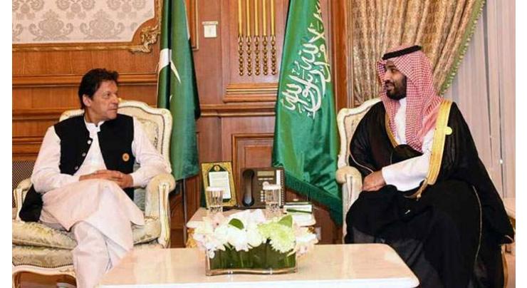 Prime Minister meets Saudi crown prince; discusses bilateral, regional matters

