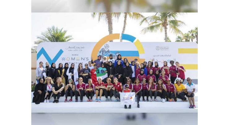 Winners of Dubai Women’s Triathlon honoured