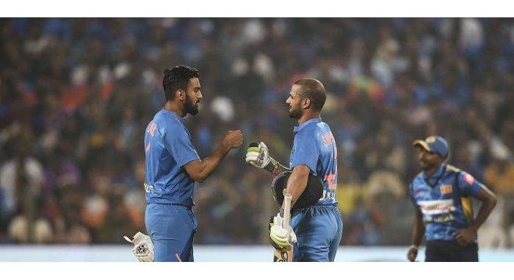 Rahul, Dhawan help India post 201-6 in third T20
