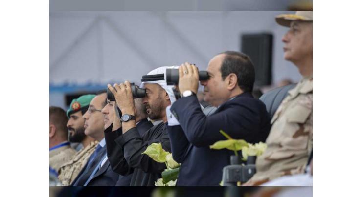 Mohamed bin Zayed, Egyptian President attend inauguration of Barnis Military Base