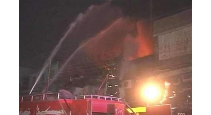 Factory gutted in Faisalabad 
