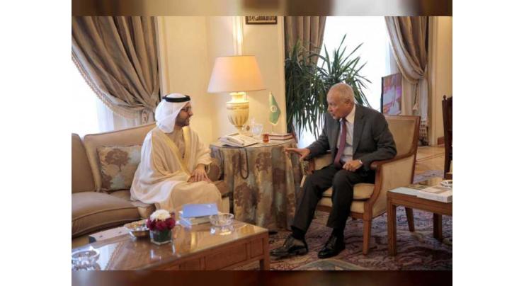 Aboul Gheit meets Secretary-General of Muslim Council of Elders
