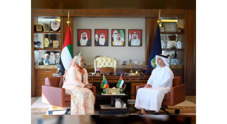 Saif bin Zayed receives Ethiopia&#039;s Minister of Peace