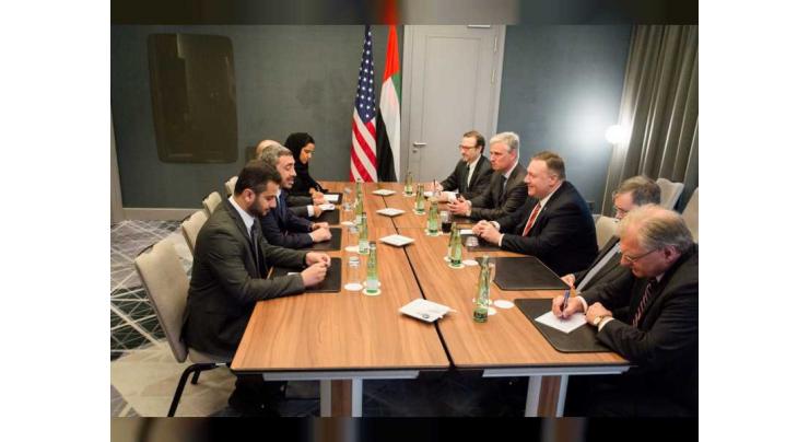 Abdullah bin Zayed meets US Secretary of State
