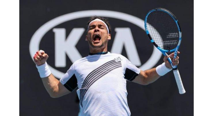 Foul-mouthed tirades mar Fognini's epic comeback at Australian Open
