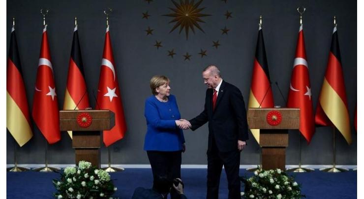 Erdogan Says Discussed Ways to Achieve Truce in Syria's Idlib With Merkel