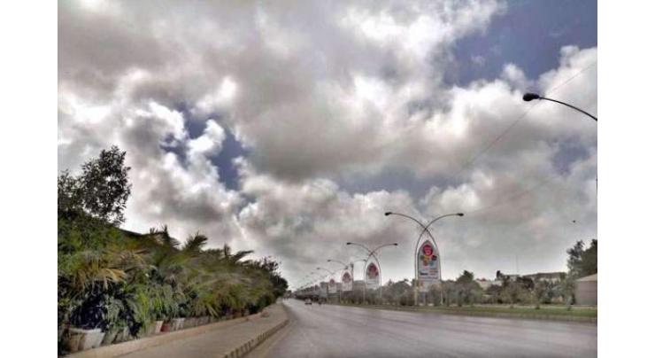 Partly cloudy weather forecast for Karachi on Sunday
