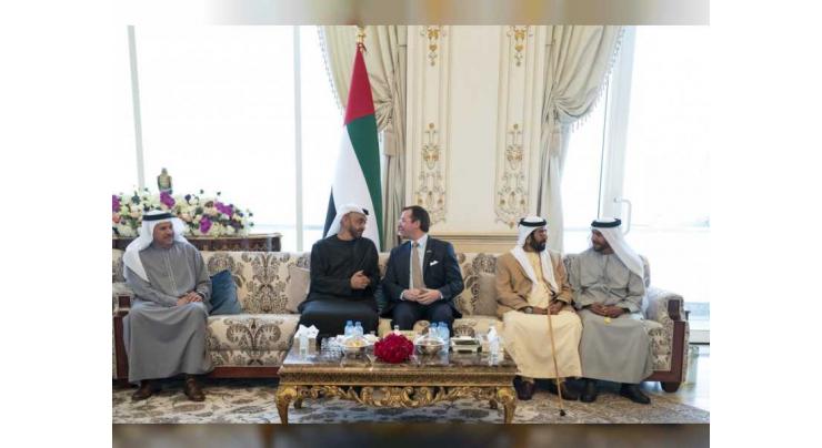 Mohamed bin Zayed receives Prince Guillaume of Luxembourg