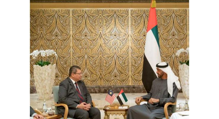 Mohamed bin Zayed meets Malaysian King’s envoy
