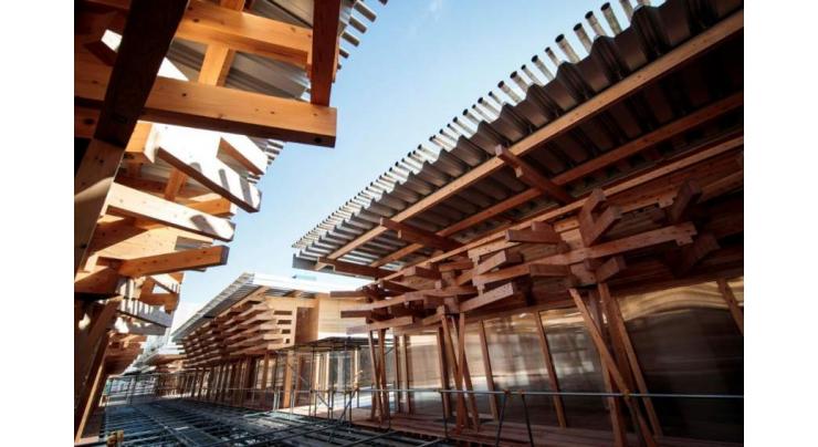 Tokyo 2020 unveils Olympic 'plaza' made from donated wood
