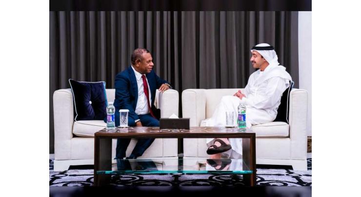 Abdullah bin Zayed reviews cooperation ties with Papua New Guinea&#039;s Minister for Foreign Affairs
