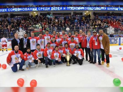 منتخب هوكي الجليد يفوز على فنلندا ويتوج ببرونزية بطولة بيلاروسيا الدولية