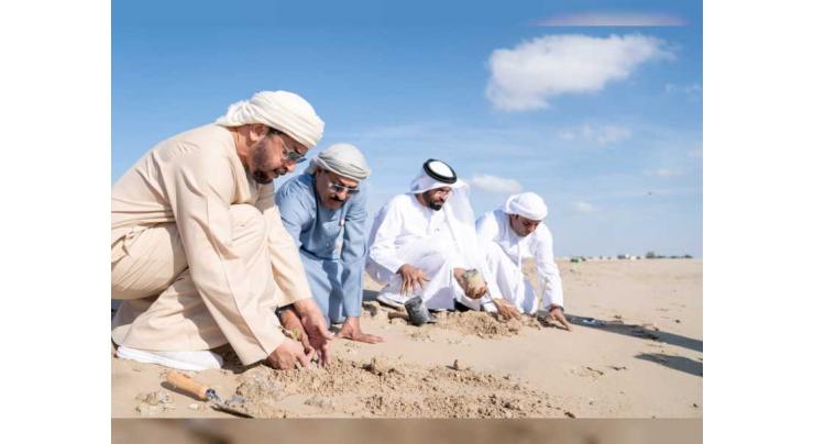 Hamdan bin Zayed participates in mangrove seedlings planting on Al Aryam Island