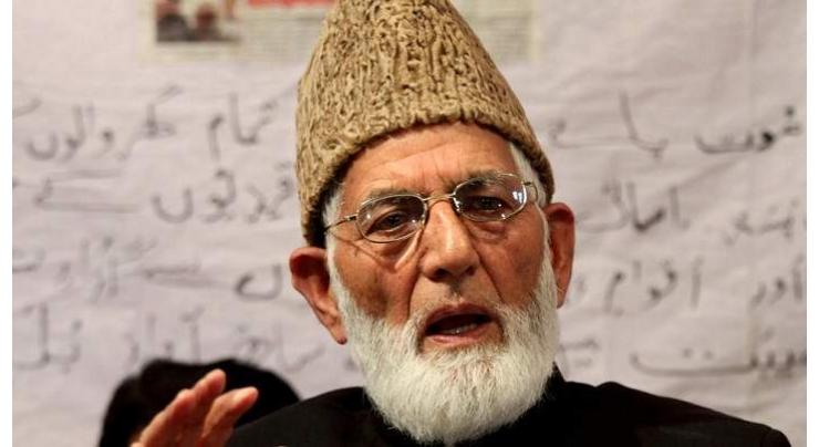 'India not allowing proper treatment to Syed Ali Gilani'
