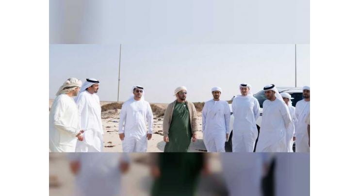 Hamdan bin Zayed tours Jabal Al Dhanna Housing Project