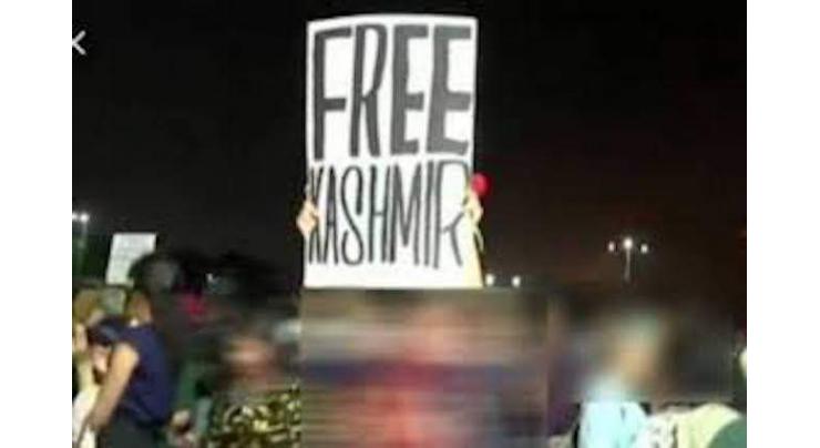 Bengaluru student booked for raising 'free Kashmir' placard
