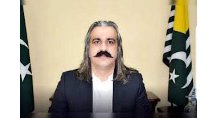 Government priority to spend money of development projects;  Ali Amin Gandapur
