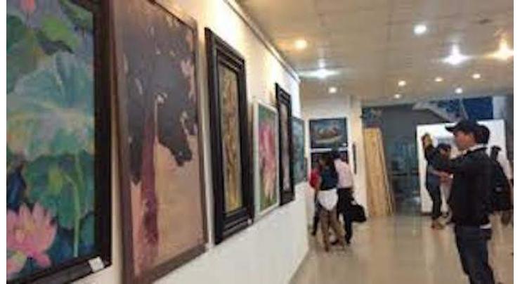 Paintings' exhibition opens at Cancer Art Gallery
