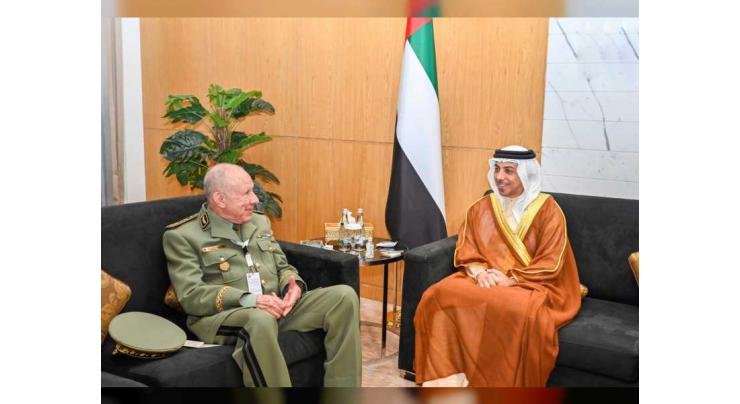 Mansour bin Zayed meets Chief of Staff of Algerian Army