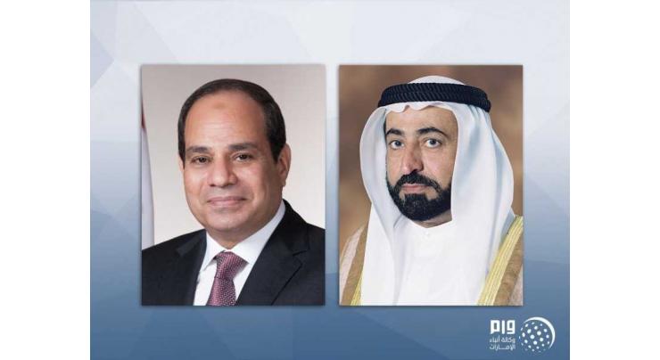 Sharjah Ruler condoles Egyptian President on death of Mohamed Hosni Mubarak