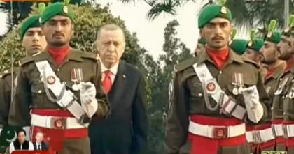 مراسم استقبال رسمیة لرئیس ترکیا رجب طیب أردوغان في باکستان