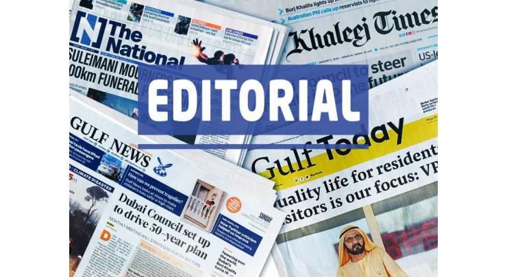 UAE Press: A testing time for humanity