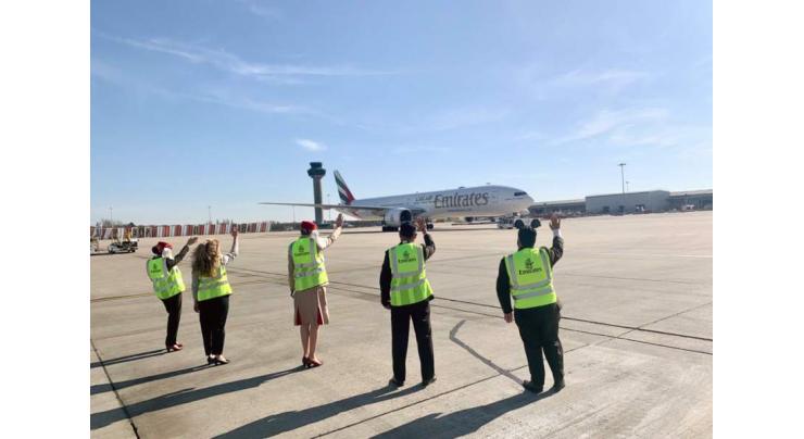 This is not goodbye: Emirates ground crews give an emotional send-off to last flights