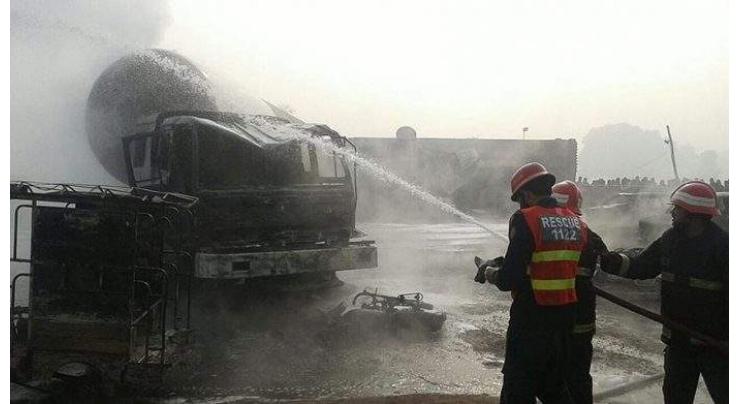 Gas Tanker caught fire; OGRA issues show cause to three companies

