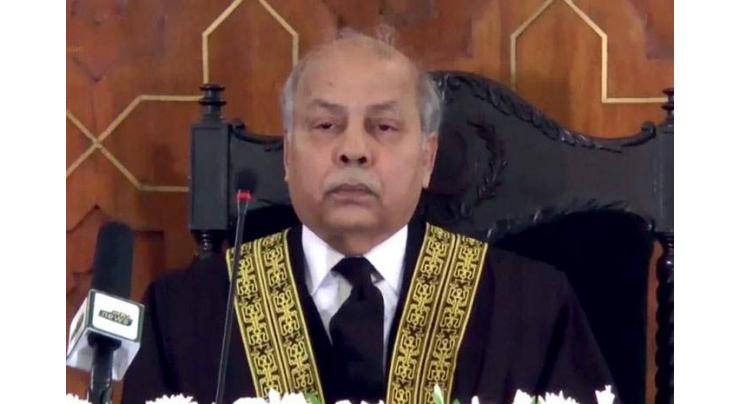 No prisoner to be released in wake of coronavirus without due process: Chief Justice of Pakistan 
