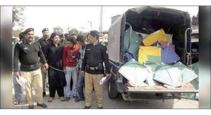 44 kite-flyers arrested in Faisalabad

