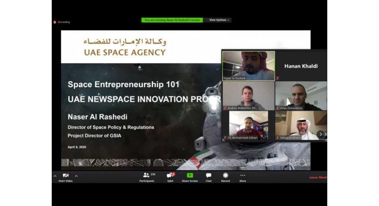 UAE Space Agency commences virtual activities of Global Space Industry Accelerator programme