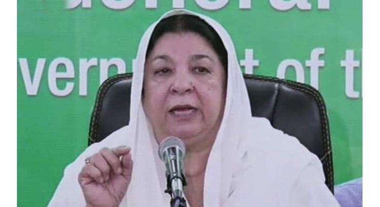 Welfare bodies playing commendable role: Punjab Health Minister Dr Yasmin Rashid