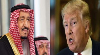 الرئیس الأمریکي ترامب یجري اتصالا ھاتفیا مع الملک السعودي سلمان بن عبدالعزیر