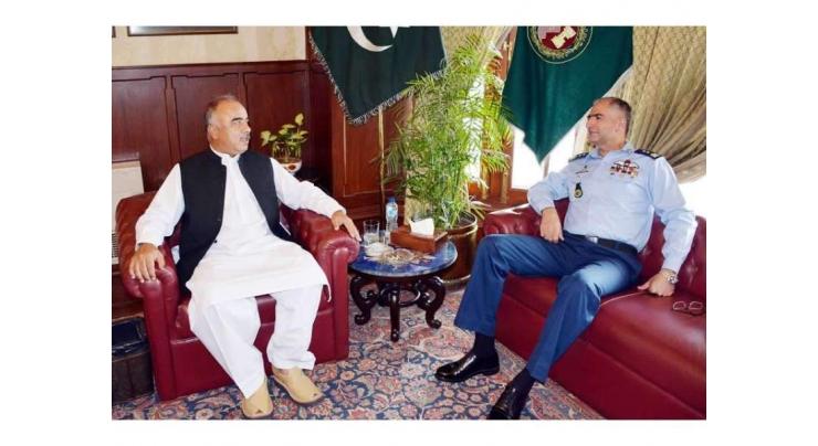 AOC AVM calls on Governor Khyber Pakhtunkhwa Shah Farman
