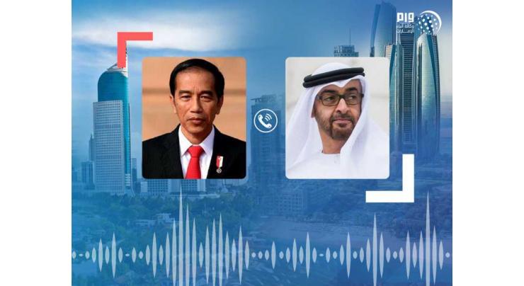Mohamed bin Zayed, President of Indonesia review global fight against COVID-19