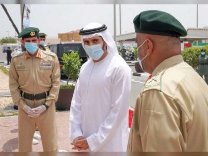 حمدان بن محمد يتفقد المرافق الأمنية والخدمية ويلتقي الفرق العاملة في أول أيام عيد الفطر المبارك