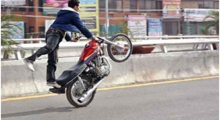 14 special pickets established to curb one-wheeling in Islamabad
