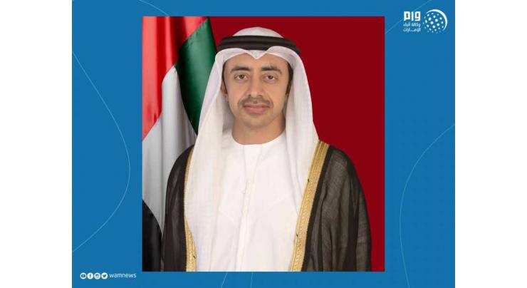 Cooperation, solidarity underline key element in the fight against COVID-19: Abdullah bin Zayed