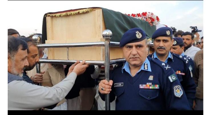 Policeman martyred in line of duty laid to rest
