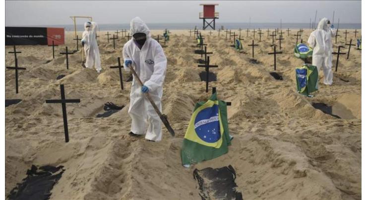 Brazil reports 552 virus fatalities, 267 die in Mexico
