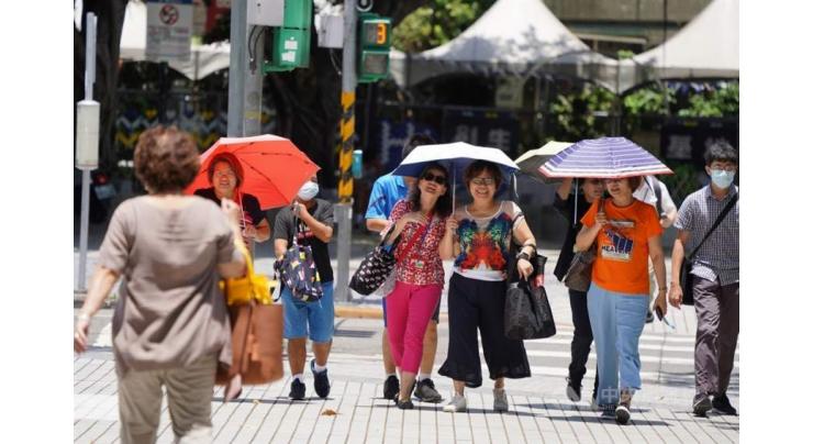 Taipei records hottest June day in 124 years
