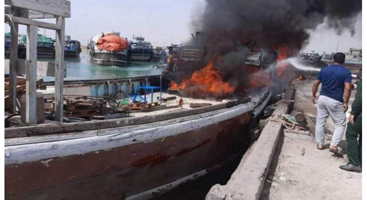 Container Ship Catches Fire in Southern Iranian Bushehr Port - State Media
