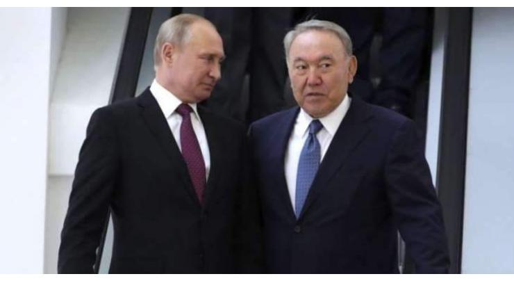Russia's Putin Hails ex-Kazakh President Nazarbayev's Contribution to Bilateral Relations