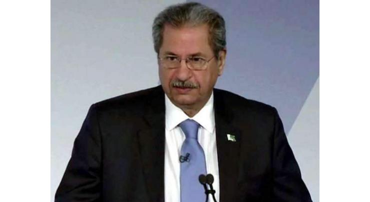 Provinces to be part of final decision for reopening of schools in Sept: Shafqat Mahmood 

