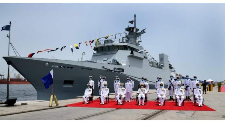 Induction Ceremony Of Pakistan Navy Ship Yarmook Held At Karachi
