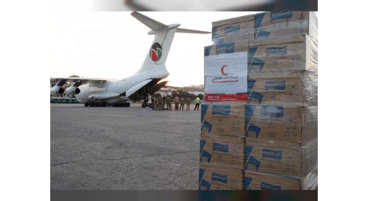 UAE aid plane carrying 40 tonnes of relief material arrives in Beirut in support of victims of massive blast