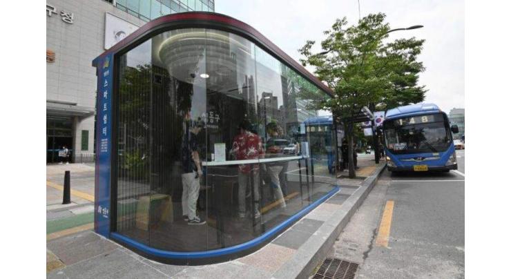 Bus stop newest front in South Korea's coronavirus battle

