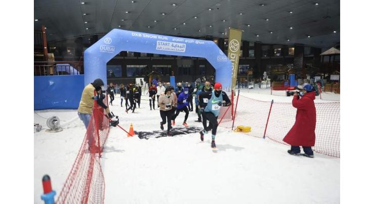Emirati Al Nuaimi and Gemany’s Hansske top the charts in the DXB Snow Run at Ski Dubai
